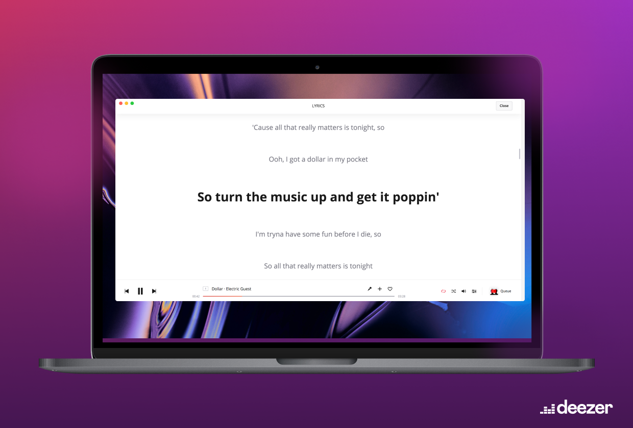 Sing-Along with Deezer on Desktop and Mobile
