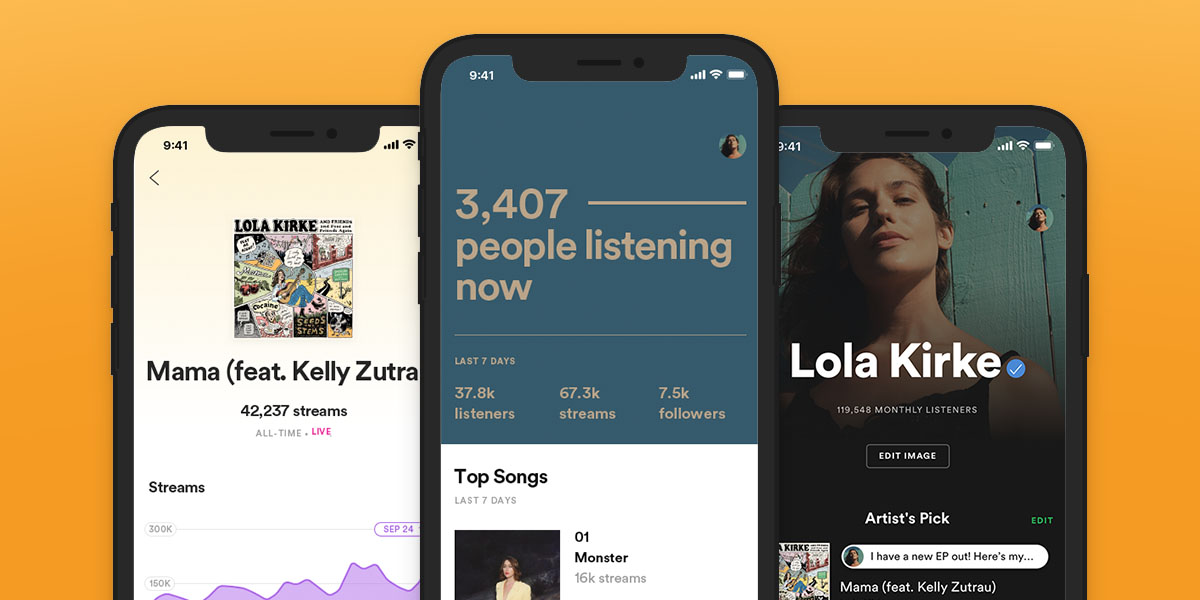 How to get real-time Spotify statistics on mobile devices