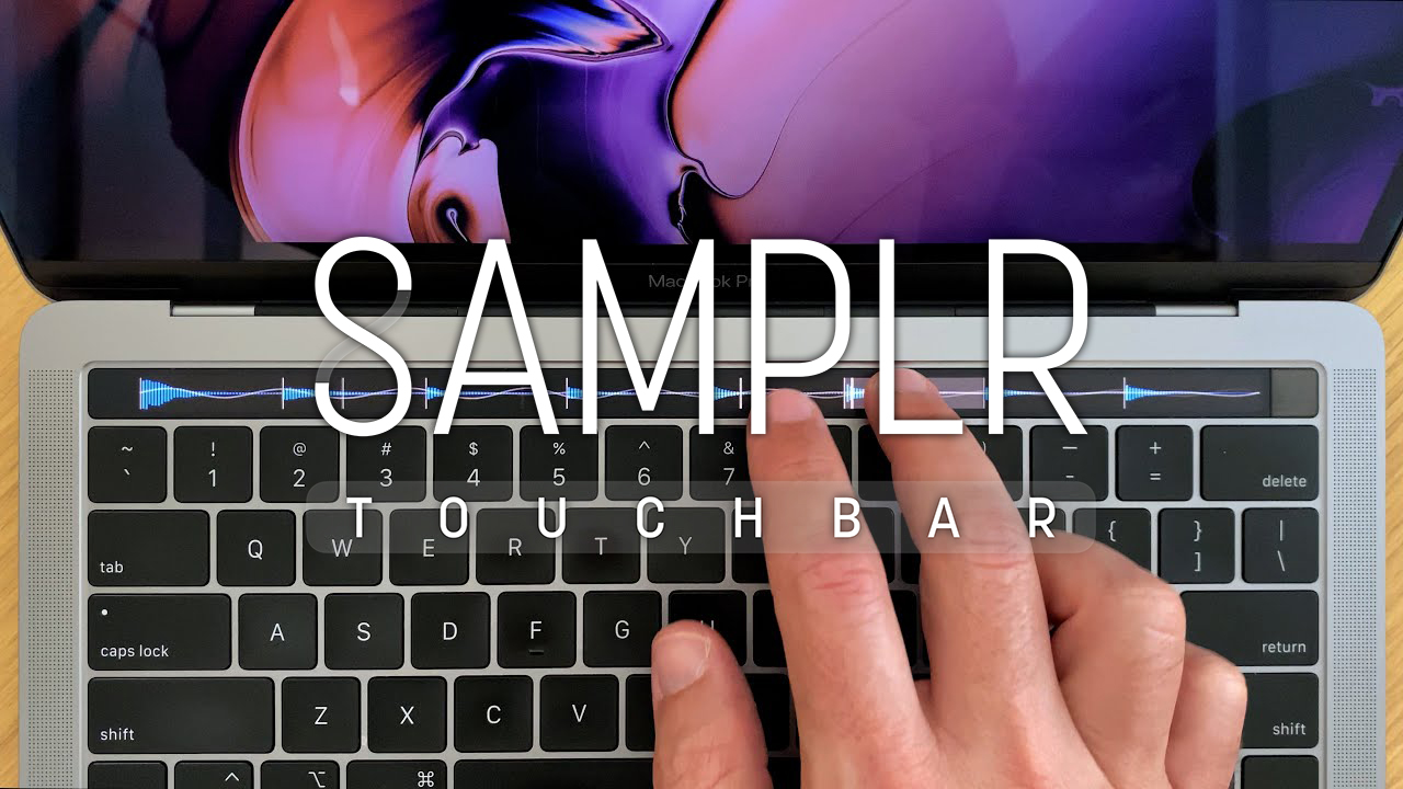 Samplr turns your MacBook Touch Bar into a multitouch loop slicer and sampler