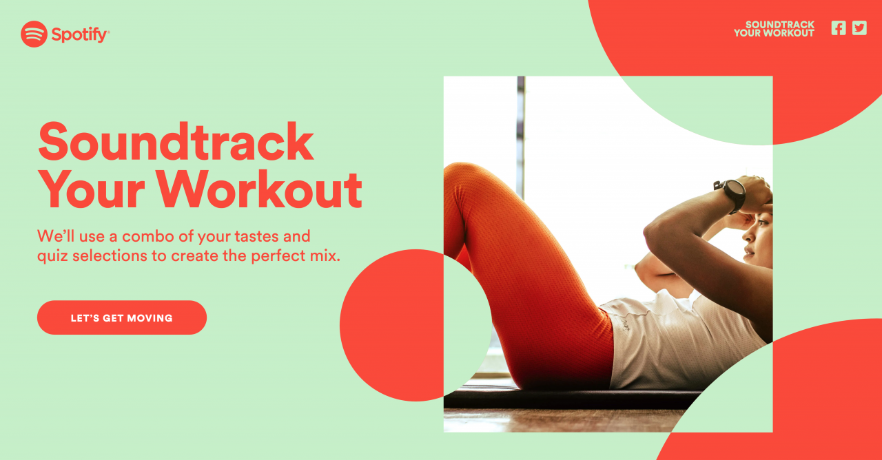 Spotify's Workout tool creates a personalized playlist to your taste