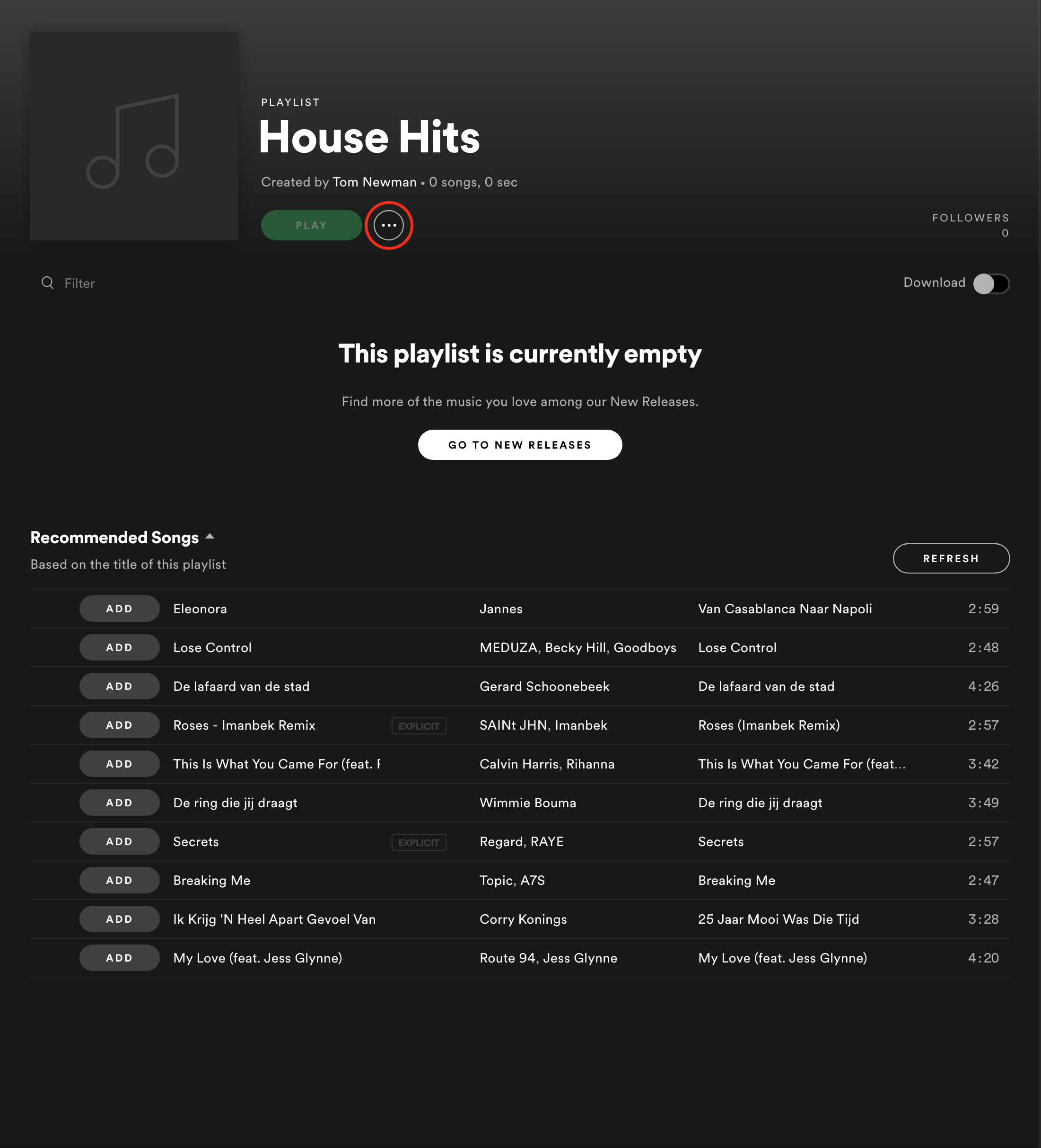 listening stats for spotify playlists
