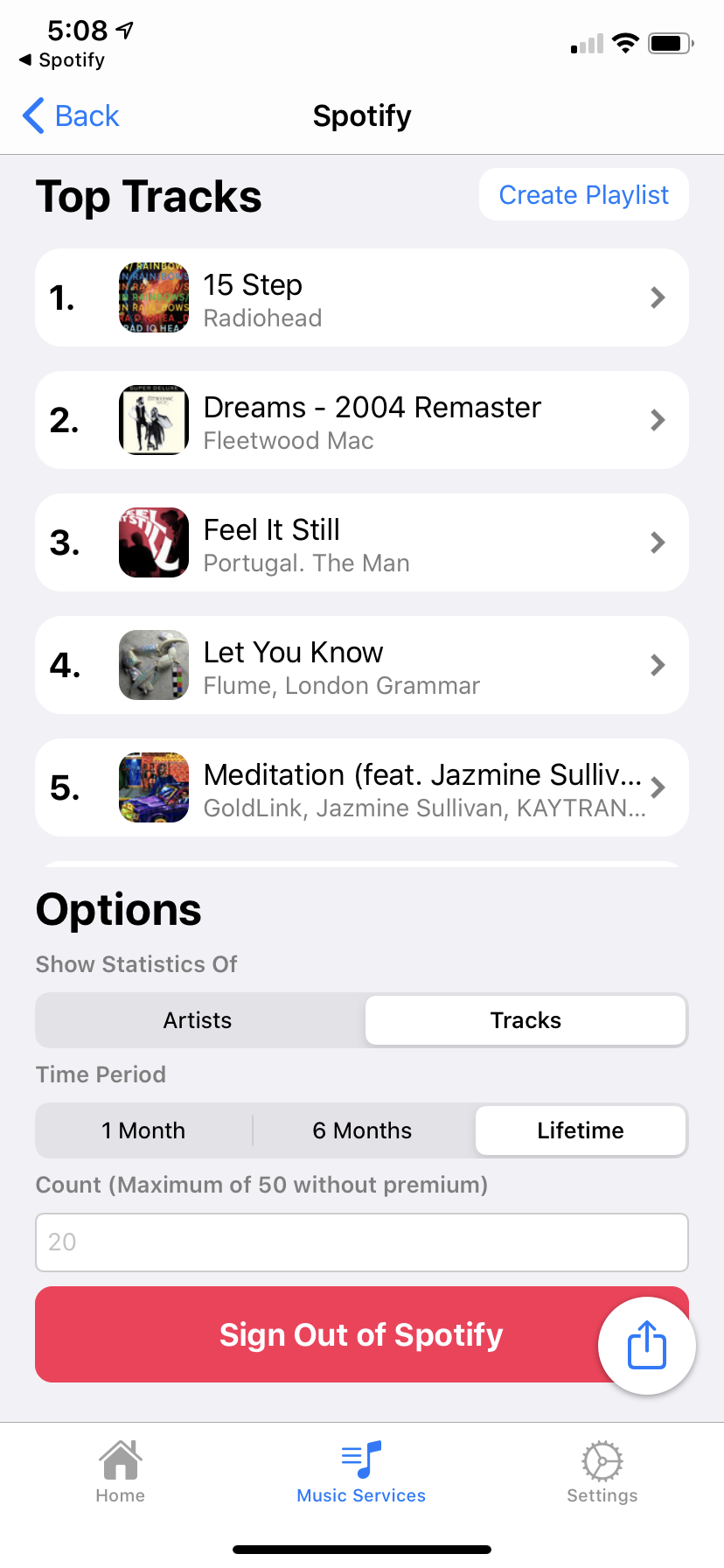 How to find your most played tracks and artists on Spotify or Apple
