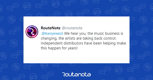 Kanye West calls for a music revolution… RouteNote is already providing one