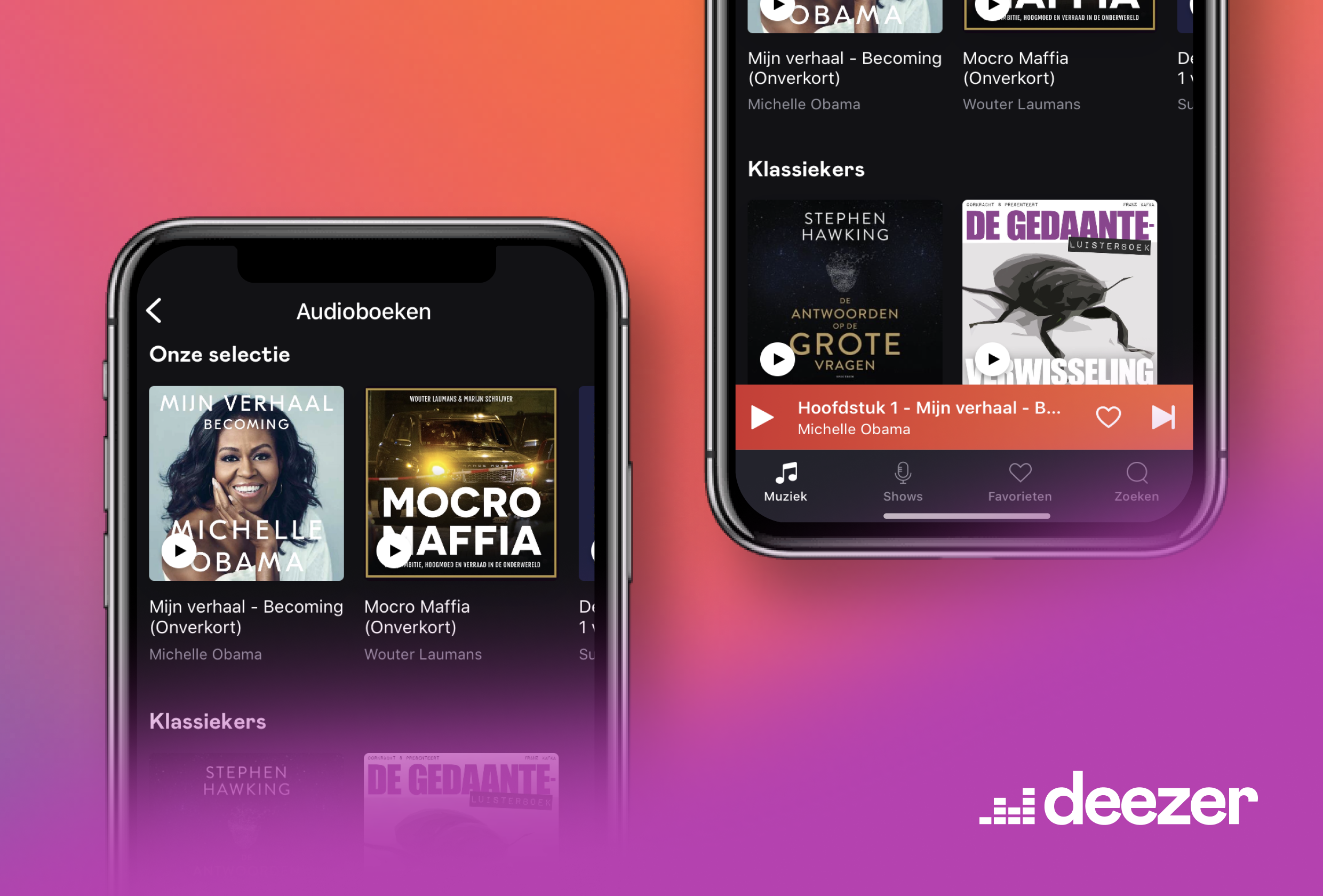 Deezer add a brand new library of audiobooks in the Netherlands