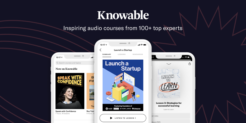 Knowable: An Audio Learning App For All-Sorts Has Moved To A Subscription  Model - Routenote Blog