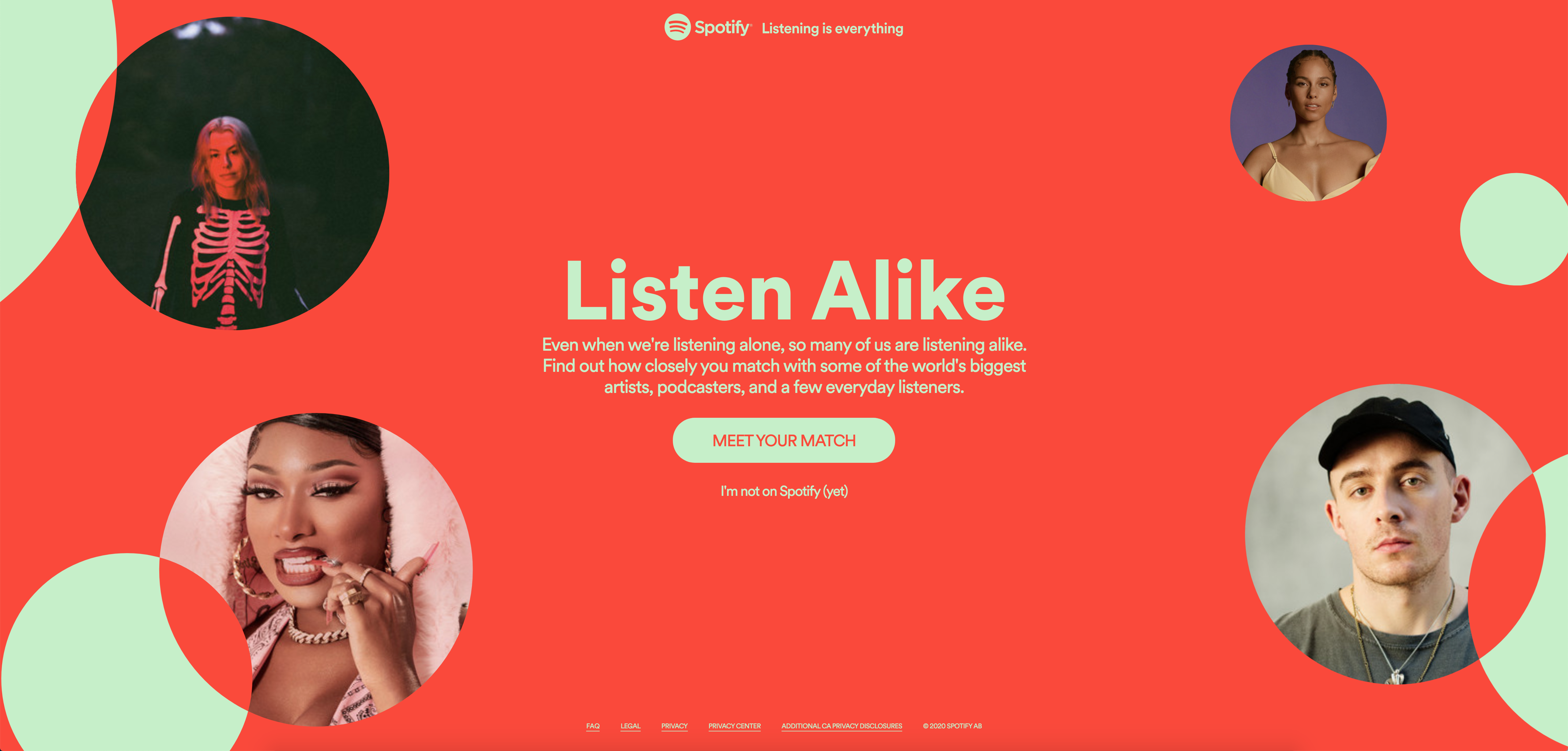 Discover your listening similarities with your favourite artists using Spotify’s Listen Alike