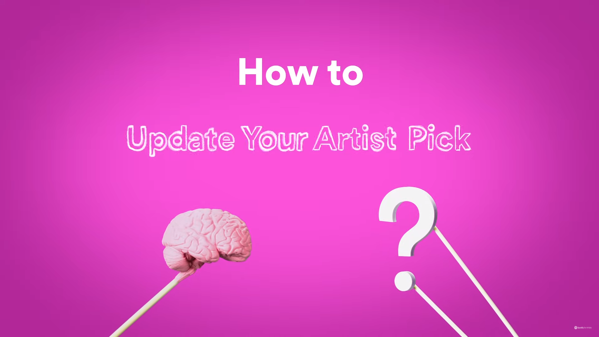 How to change your Artist Pick on your Spotify profile