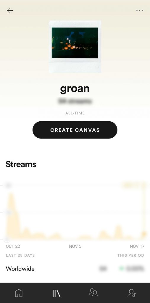 Spotify mobile create canvas