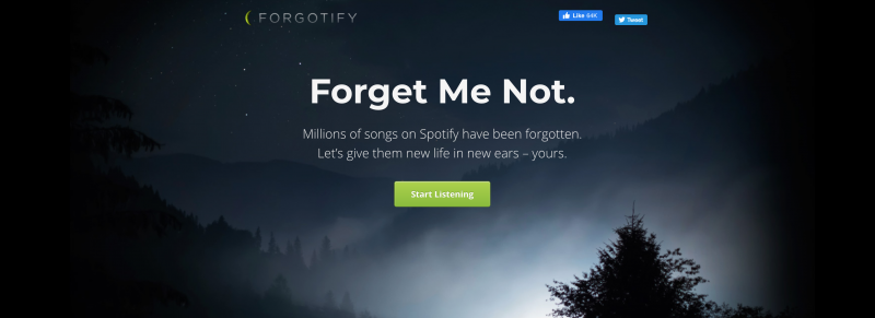 Forgotify Forgotify Brings The Unheard Music Of Spotify To Your Ears - RouteNote Blog