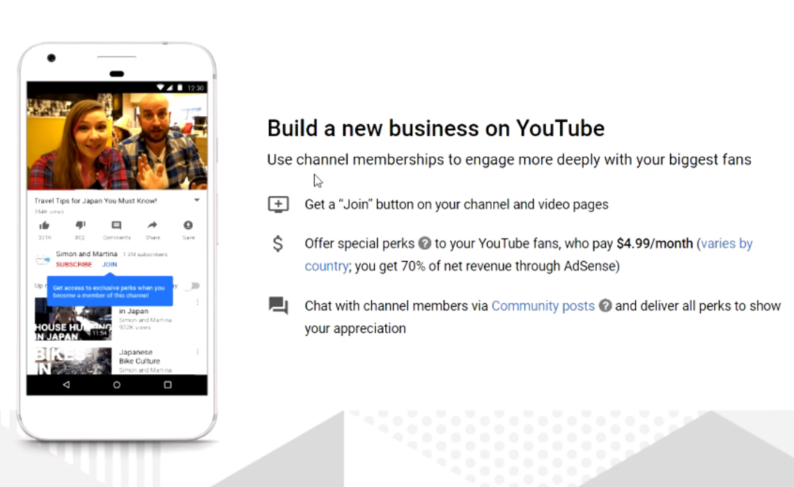 YouTube drop their requirements for Channel Memberships