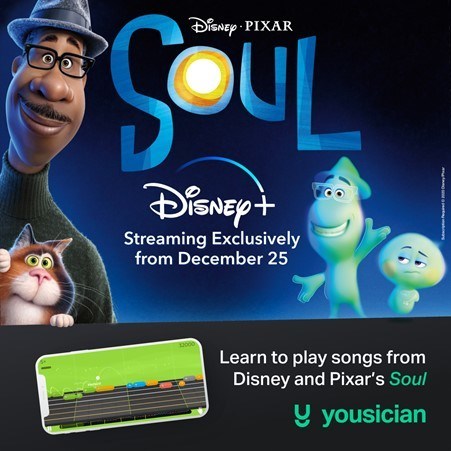 Learn to play music from Disney and Pixar’s Soul with Yousician