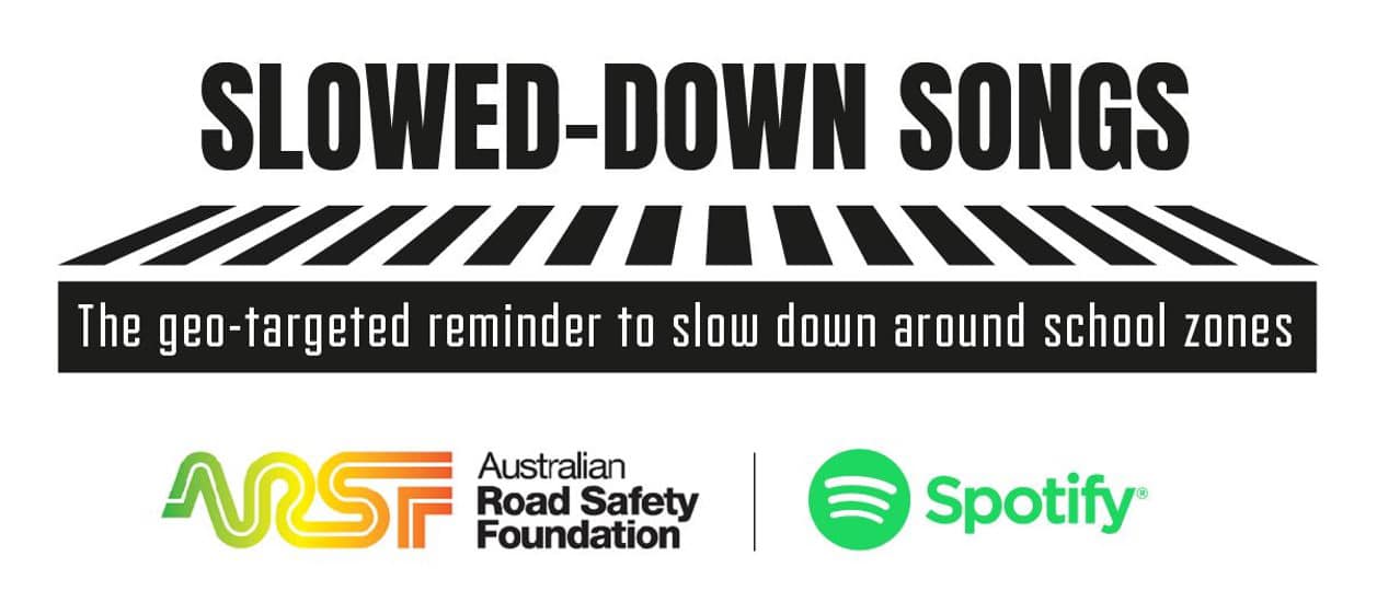 Spotify are testing a safety feature that slows songs when driving through school zones