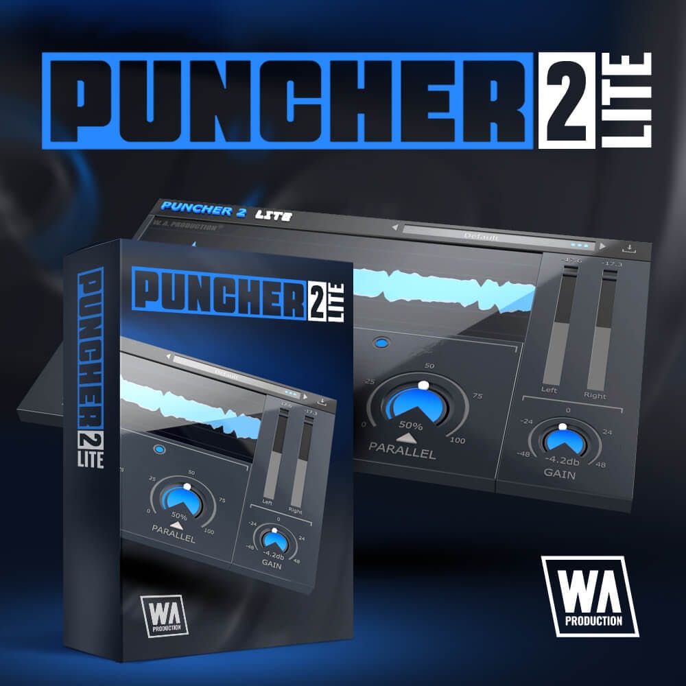 W. A. Production’s Puncher 2 Lite is a transient shaper, multiband compressor and parallel compressor for free