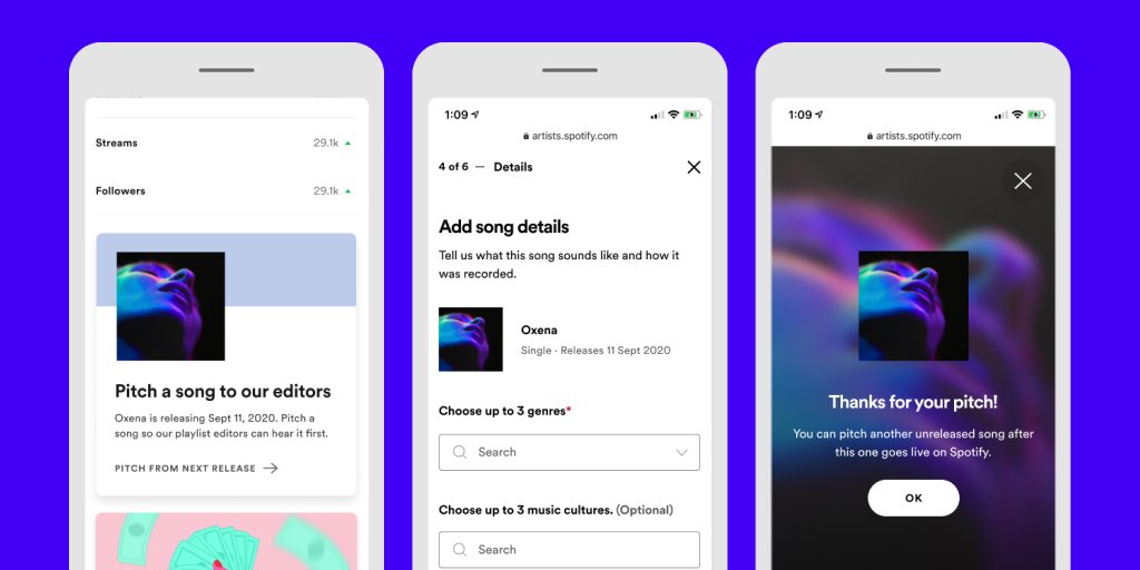 You Can Now Pitch To Spotify S Playlists On The Spotify For Artists Mobile App RouteNote Blog