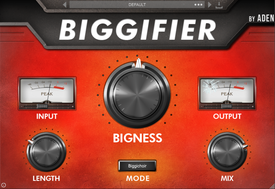 Instantly beef up your sounds with Aden’s new BIGGIFIER effect plugin