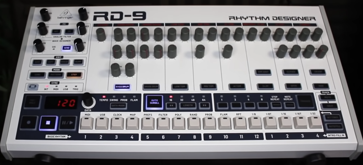 Stand by for the new Behringer RD-9 Rhythm Designer to ship out soon