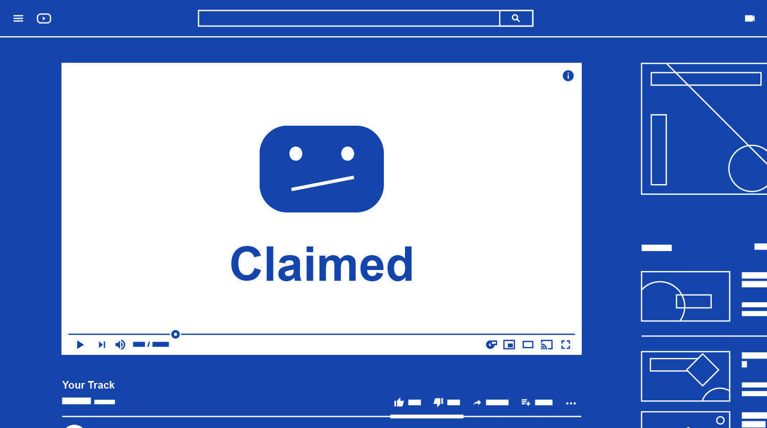 What does a YouTube Claim by RouteNote mean?