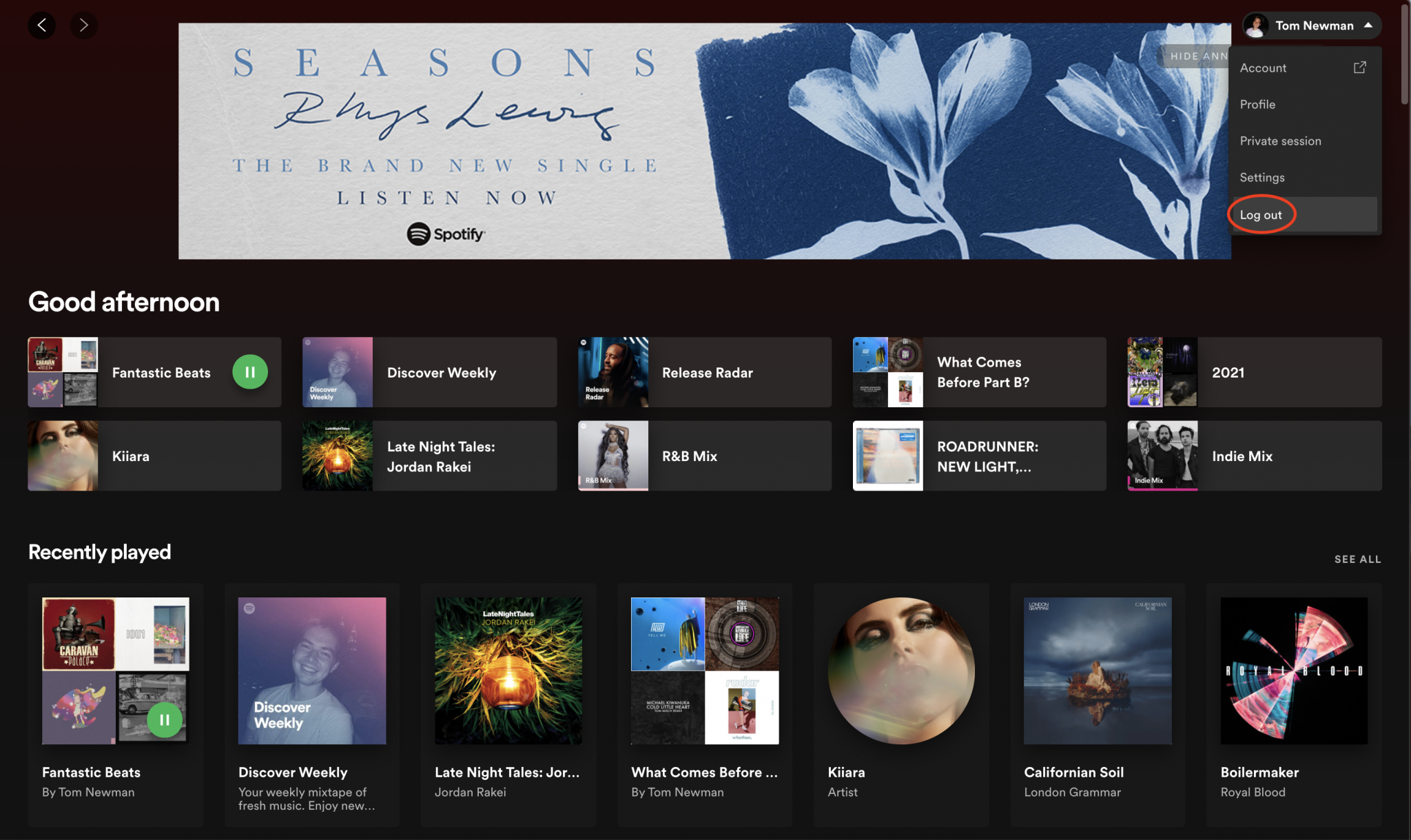 latest version fo spotify for mac issue