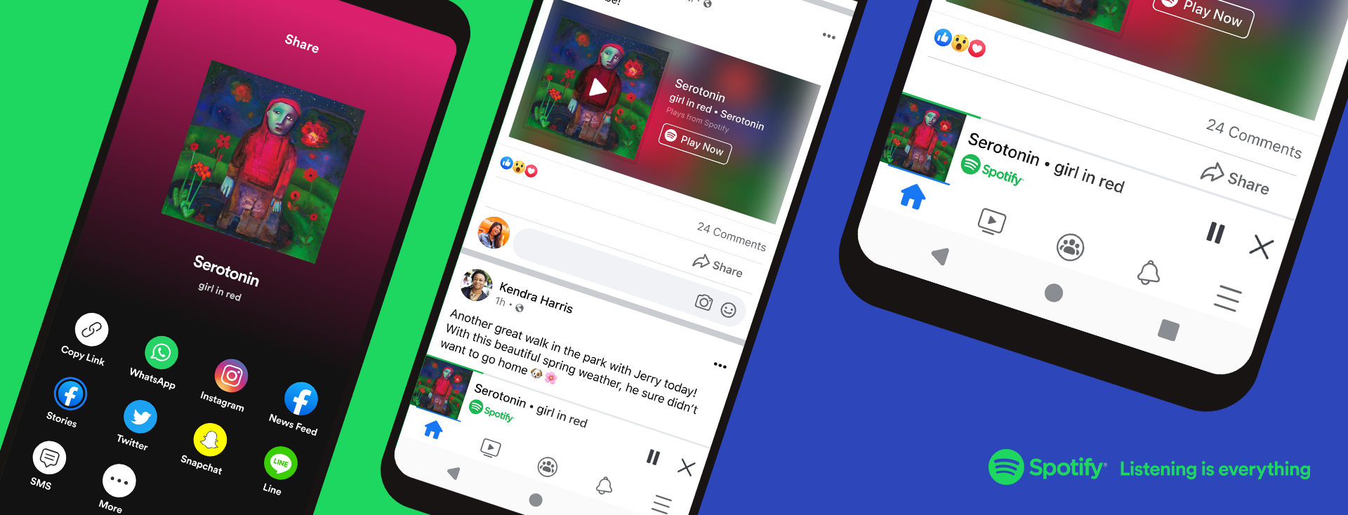Spotify’s new miniplayer lets listeners stream whole songs without leaving Facebook