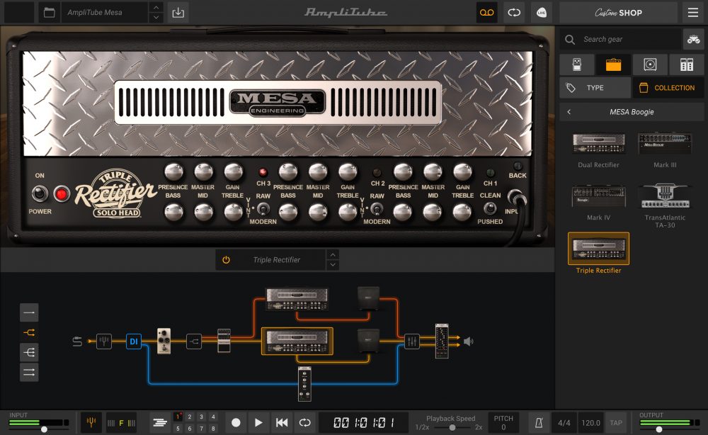 MESA/Boogie Triple Rectifier amplifier is free on AmpliTube 5 now ...