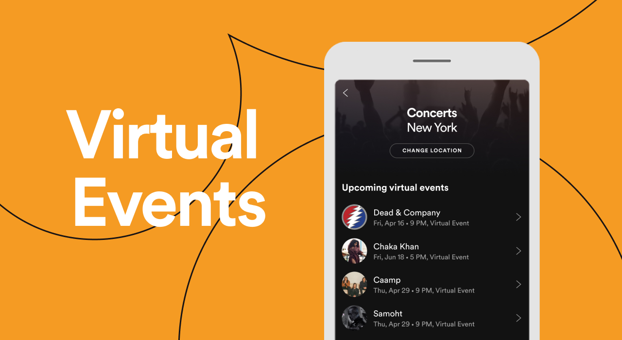 More virtual concerts are on Spotify, starting today