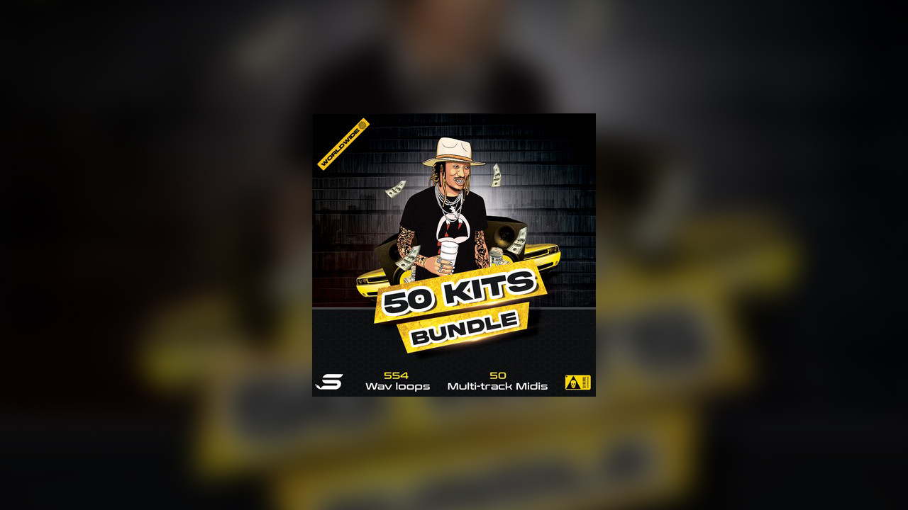 Trap and hip-hop sample pack ’50 Kits Bundle’ from Studio Trap is currently 89% off