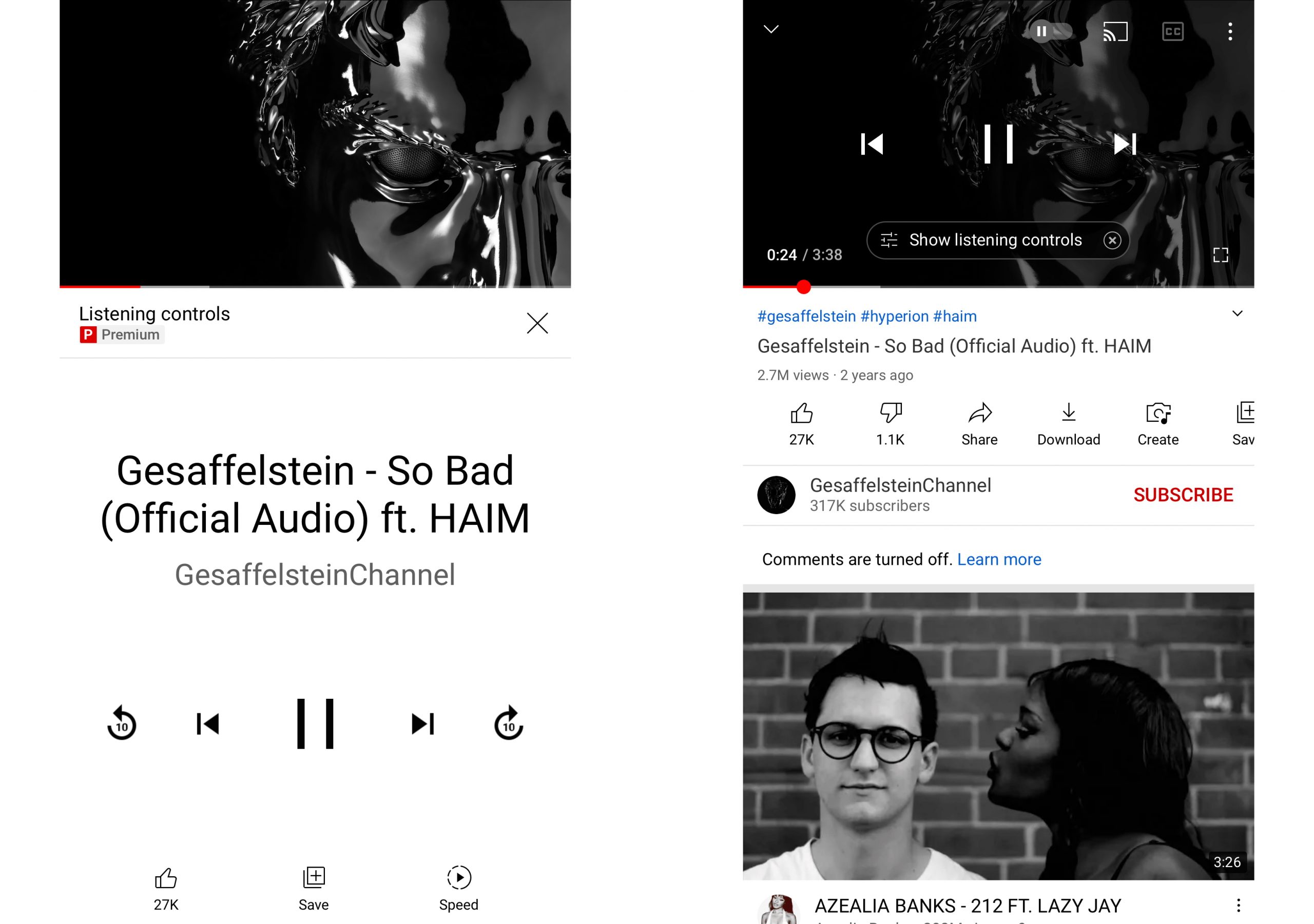 YouTube Music control could be coming to the plain YouTube app