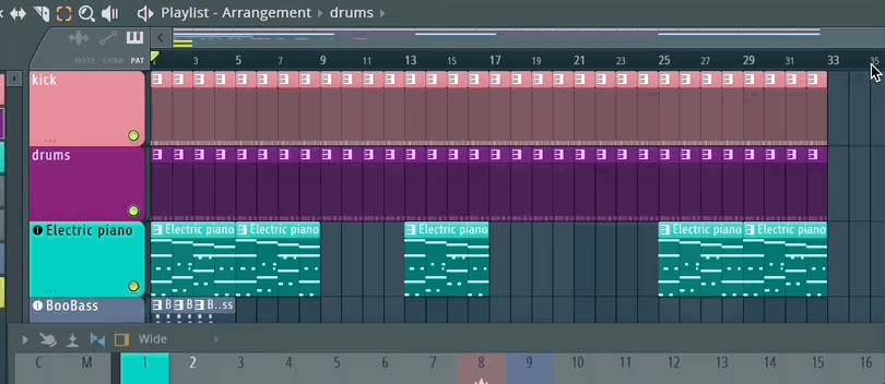 how to select all tracks fl studio