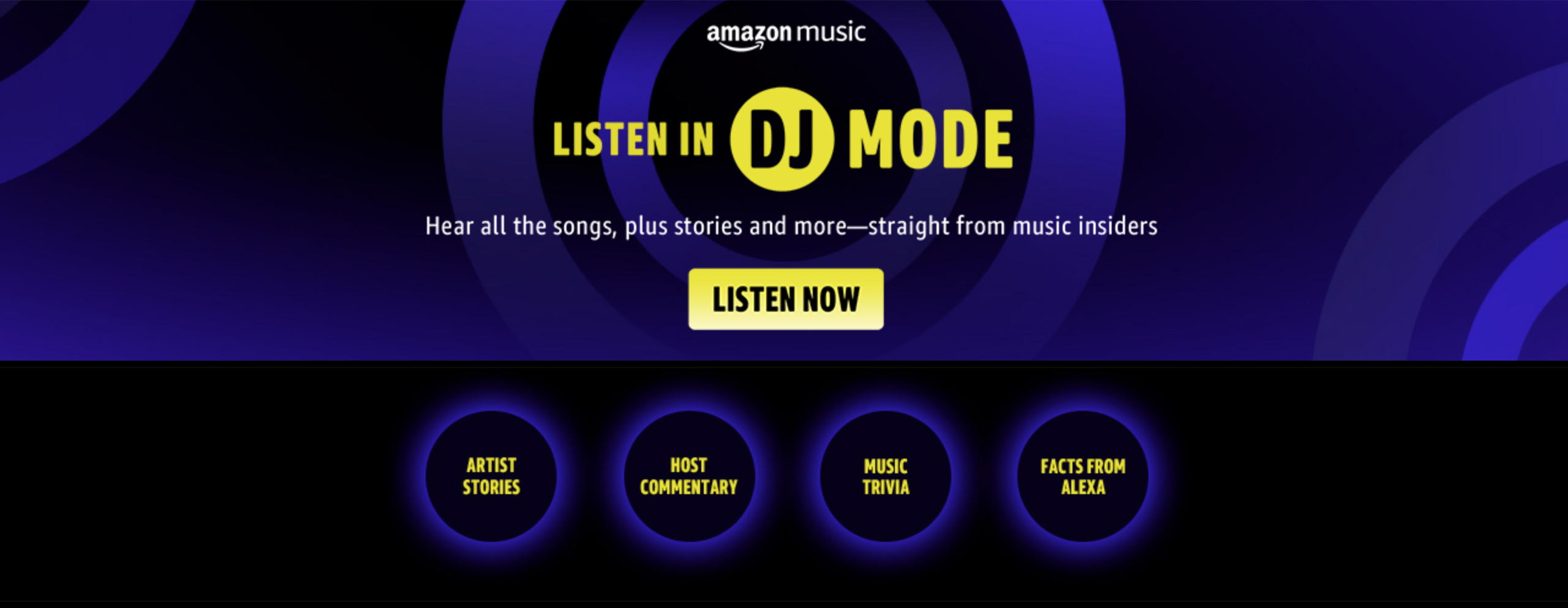 Amazon Music DJ Mode combines music with commentary from artists and hosts