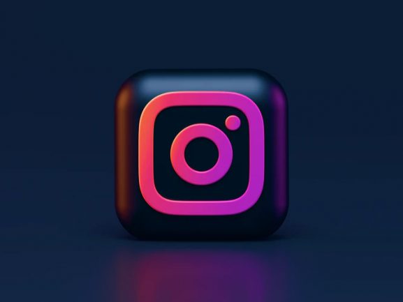 Instagram logo 3d