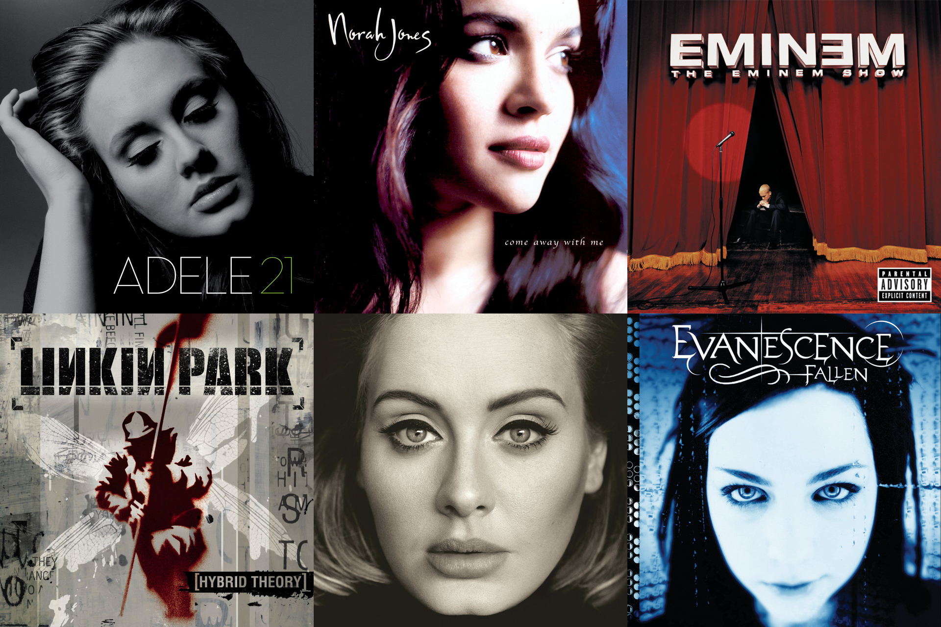Top 13 best-selling albums of the 21st century