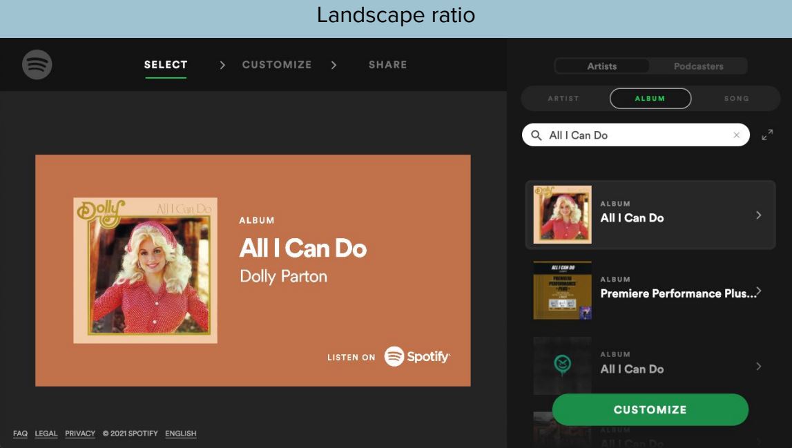 New Spotify Promo Cards let artists mark the anniversary of old tracks