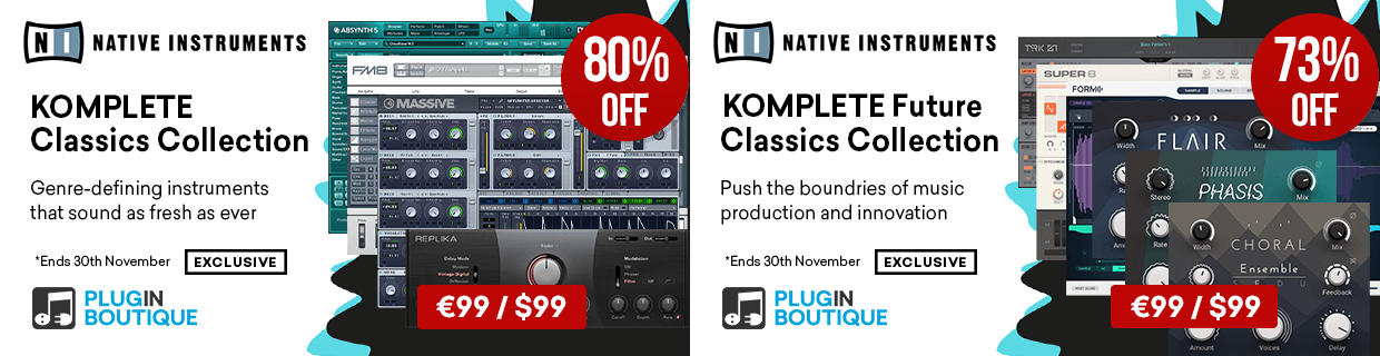 KOMPLETE Classics Collection and Future Classics Collection from Native Instruments is up to 80% off on Plugin Boutique
