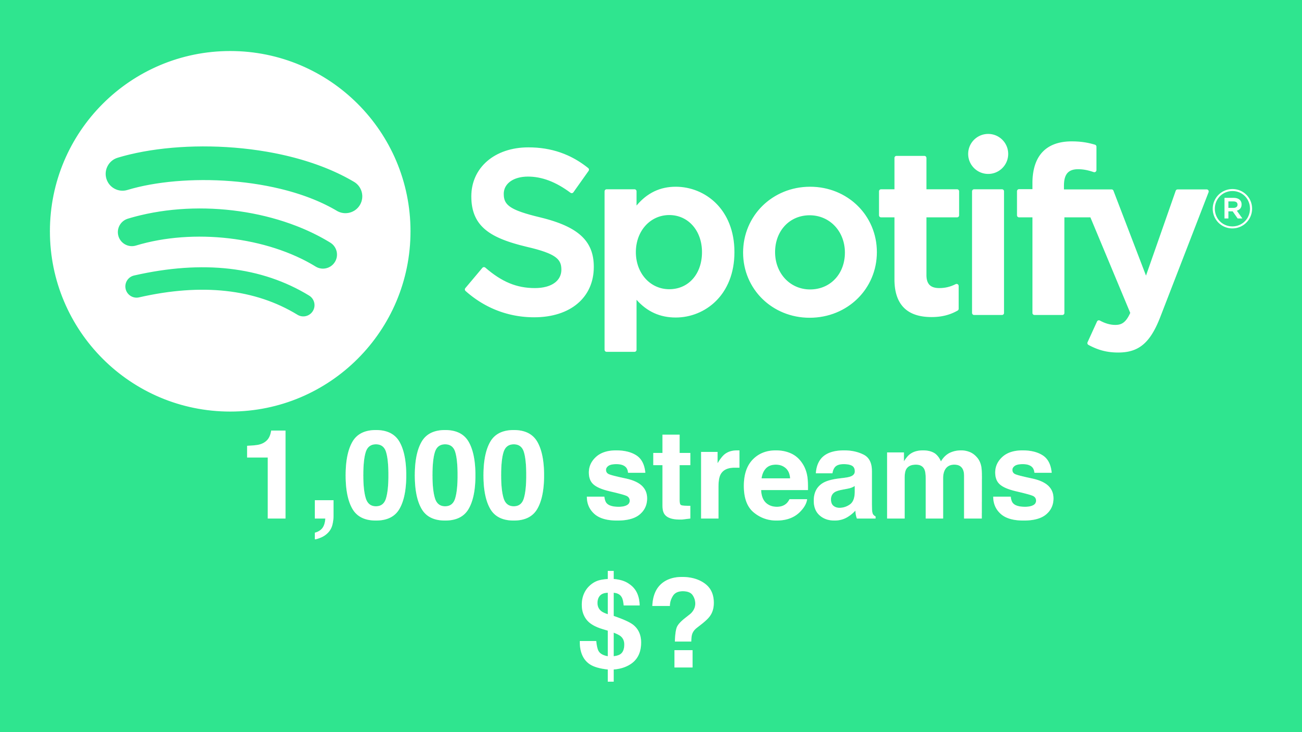 How much does Spotify pay per 1000 streams?