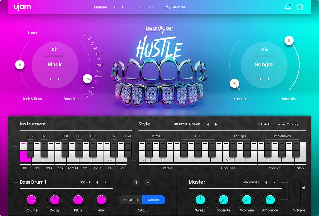 Get UJAM HUSTLE 2 free – the perfect trap and grime beatmaker