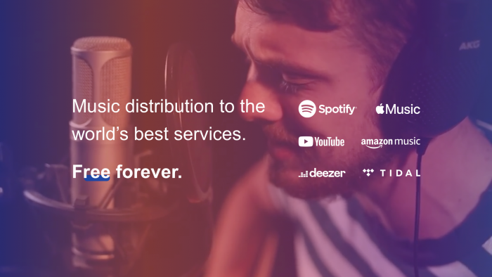Free distribution to the world's best music services. Free Forever. Spotify, Apple Music, YouTube, Amazon Music, Deezer, Tidal