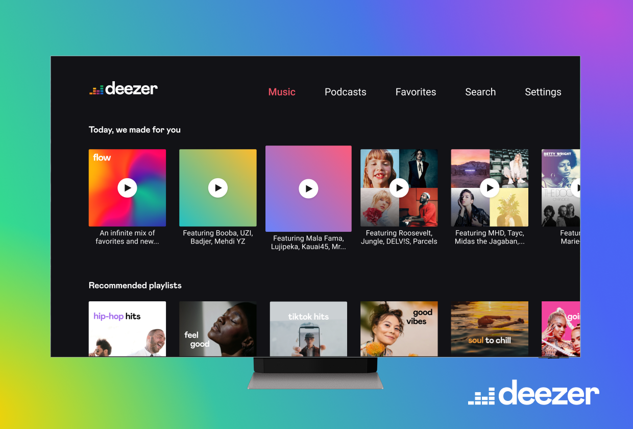 Deezer’s new app on Samsung Smart TVs brings high fidelity music with lyrics and podcasts to the living room