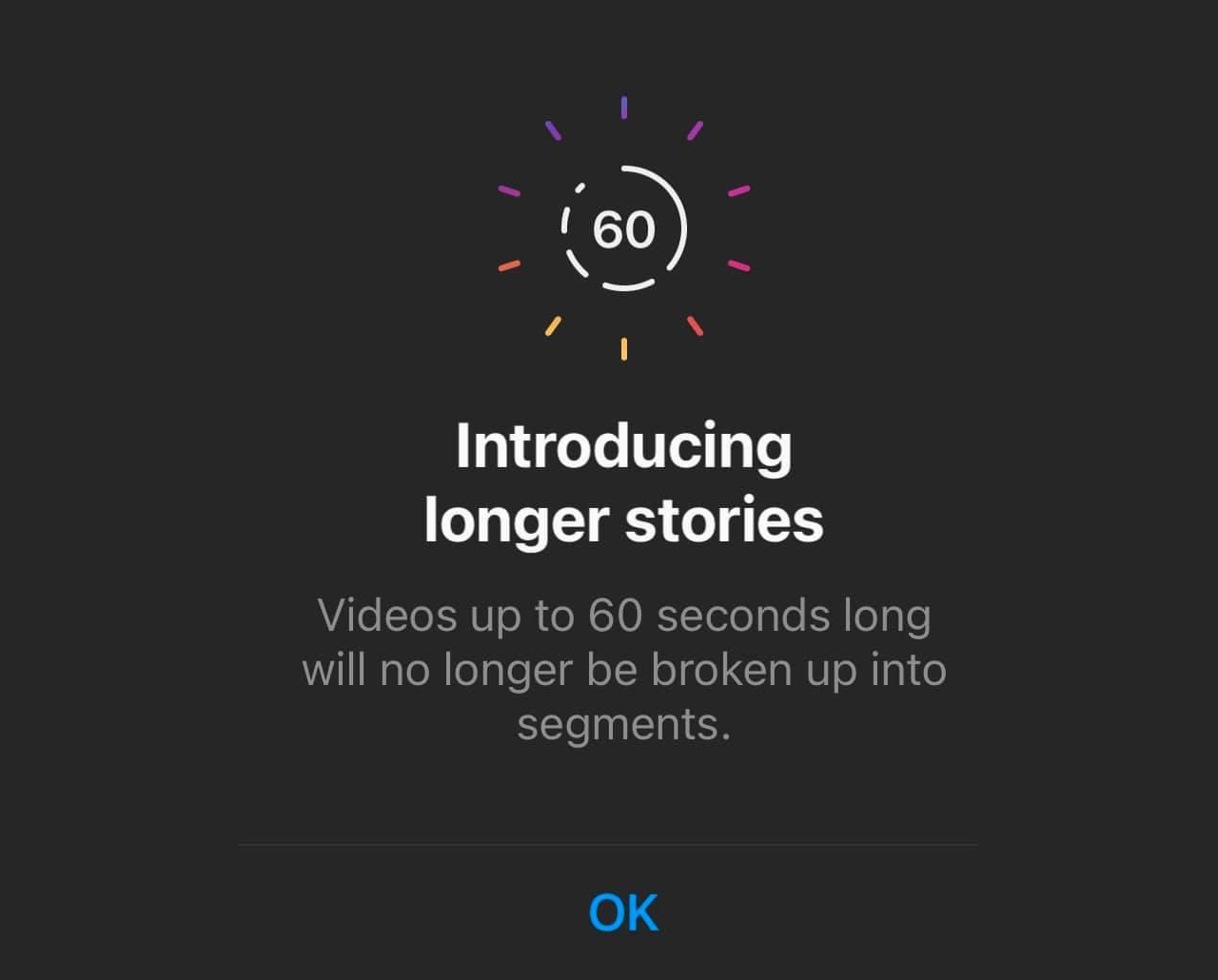 Instagram test 60-second Stories as they continue to streamline the video experience