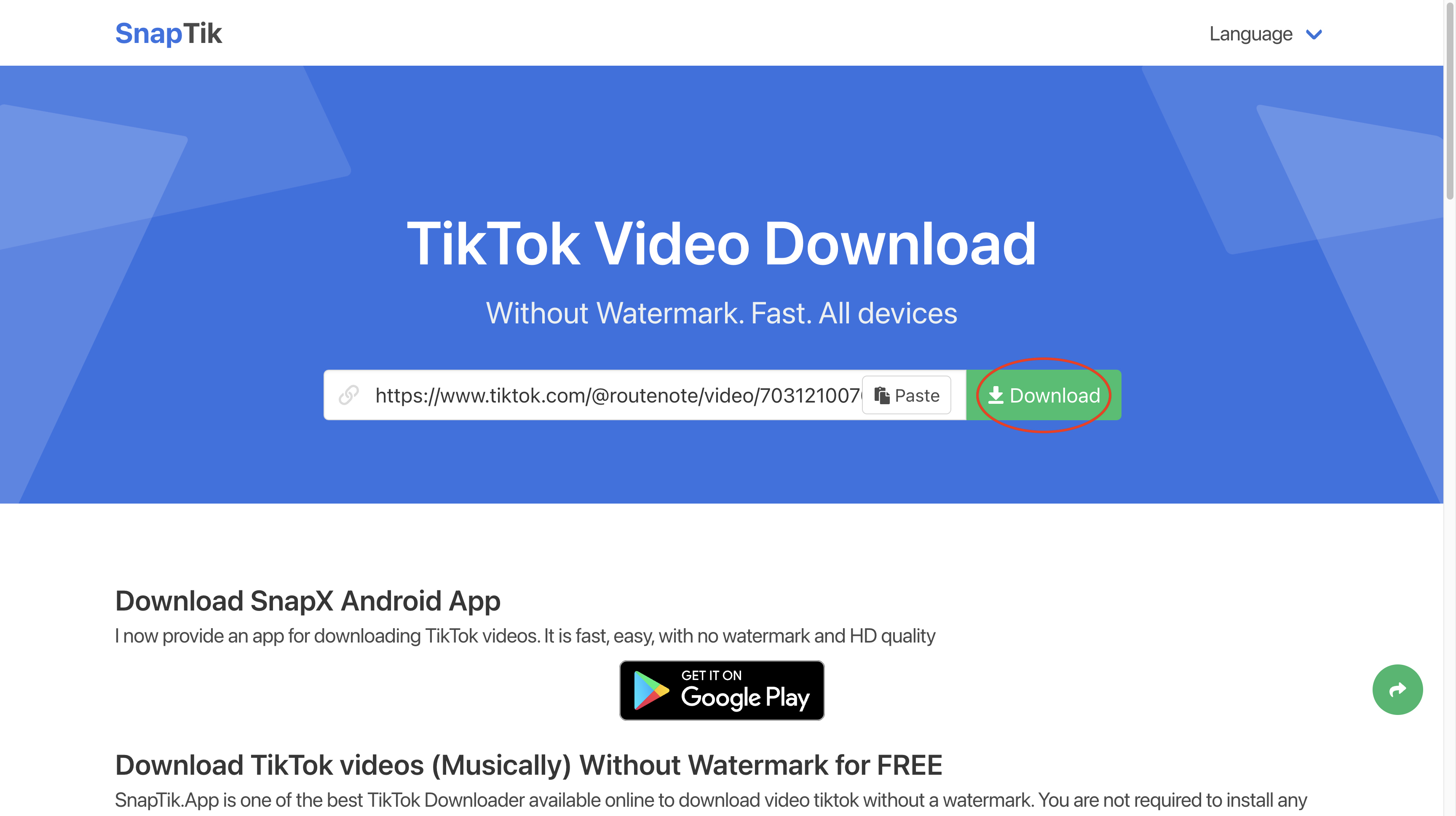 Download watermark youtube without