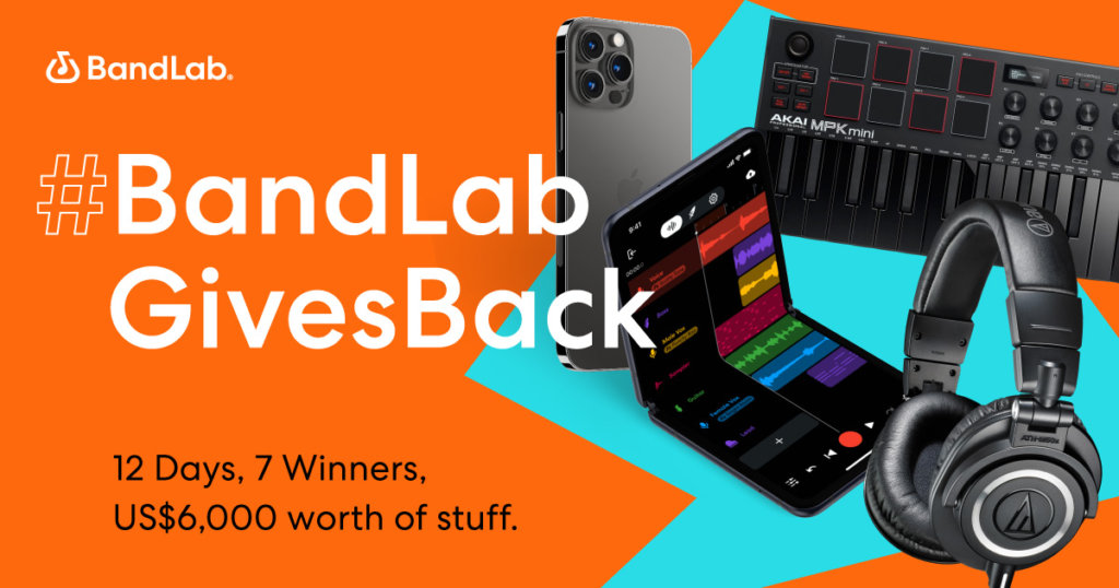 Win an iPhone, iPad, or free studio equipment with BandLab giveaway