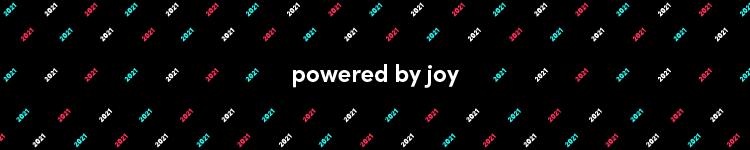 powered by joy surrounded by "2021"