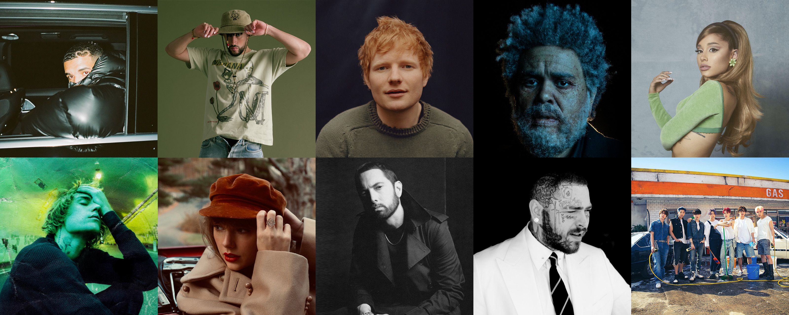 Top 10 most-streamed artists of all-time on Spotify in 2022