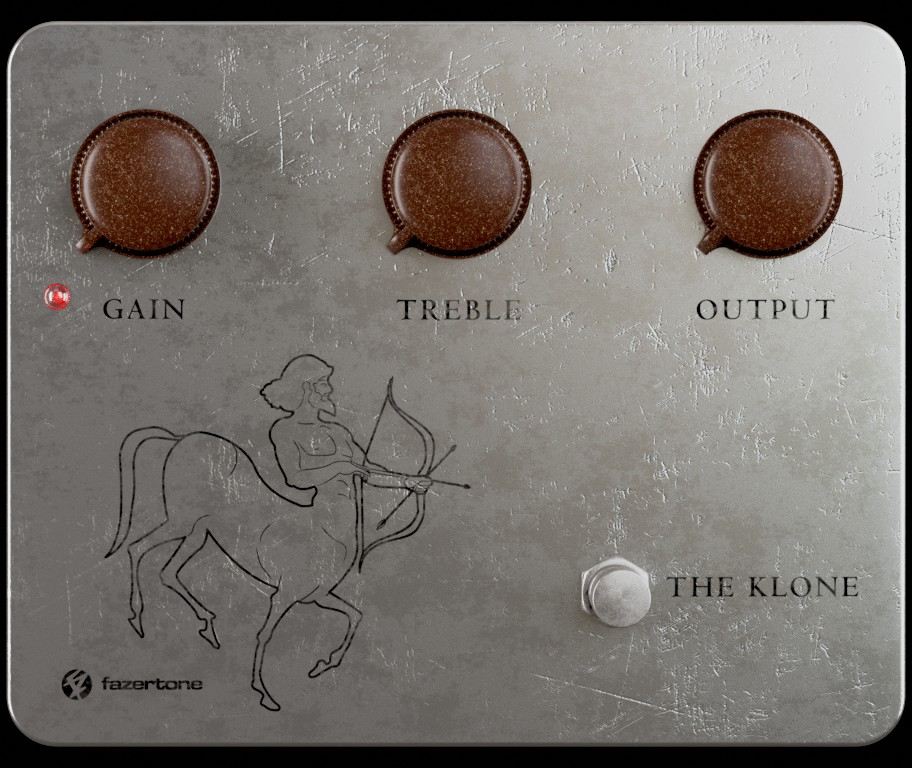 The Klone's interface showing three dials