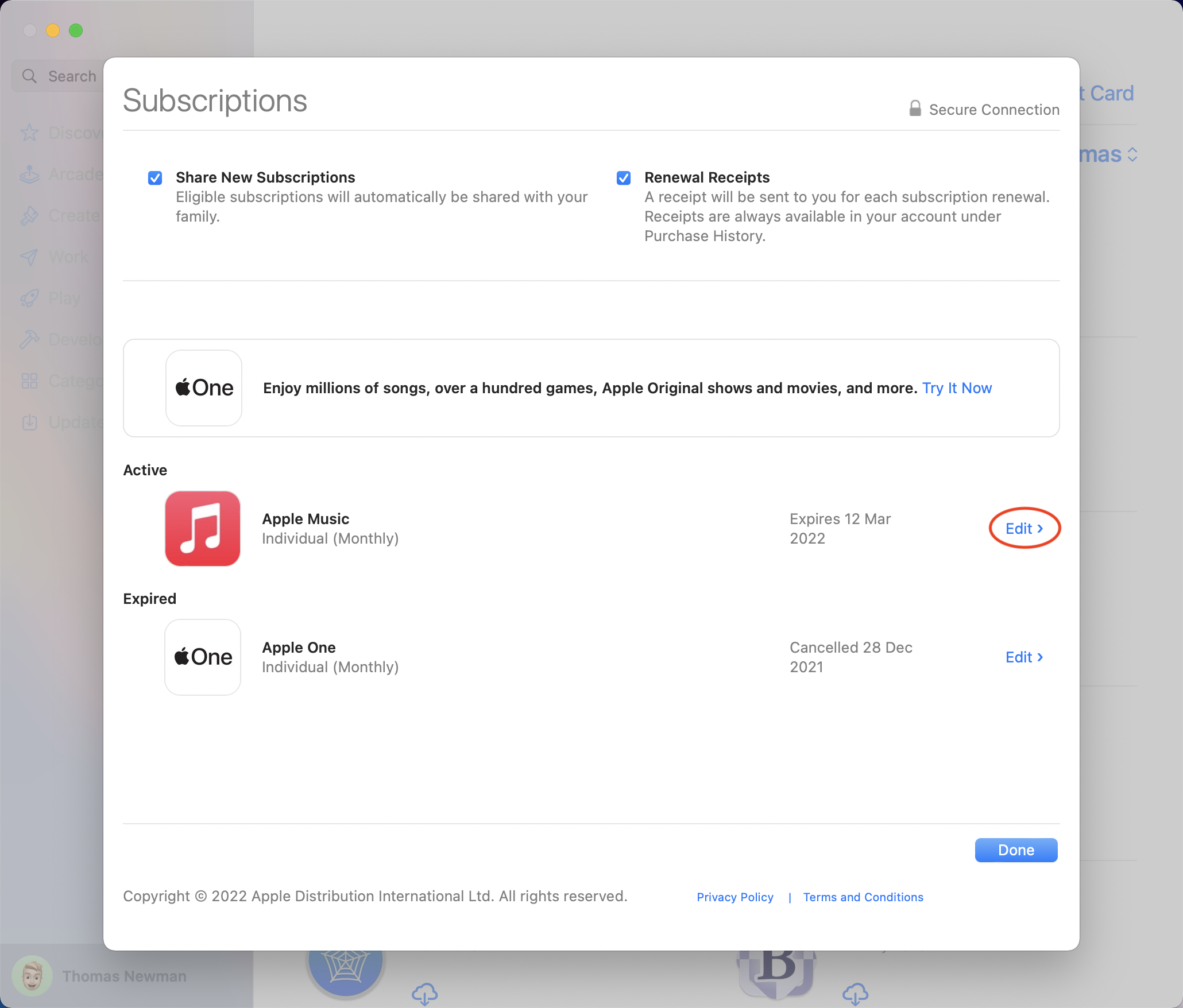How to switch subscription type on Mac step 3