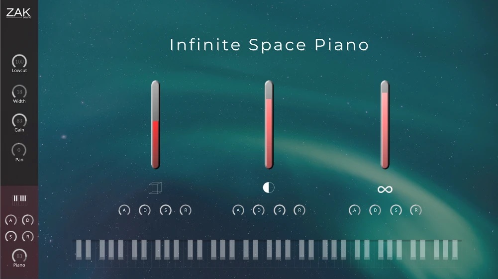 Infinite Space Piano is a free plugin that adds textures to your keys, perfect for ambient sounds