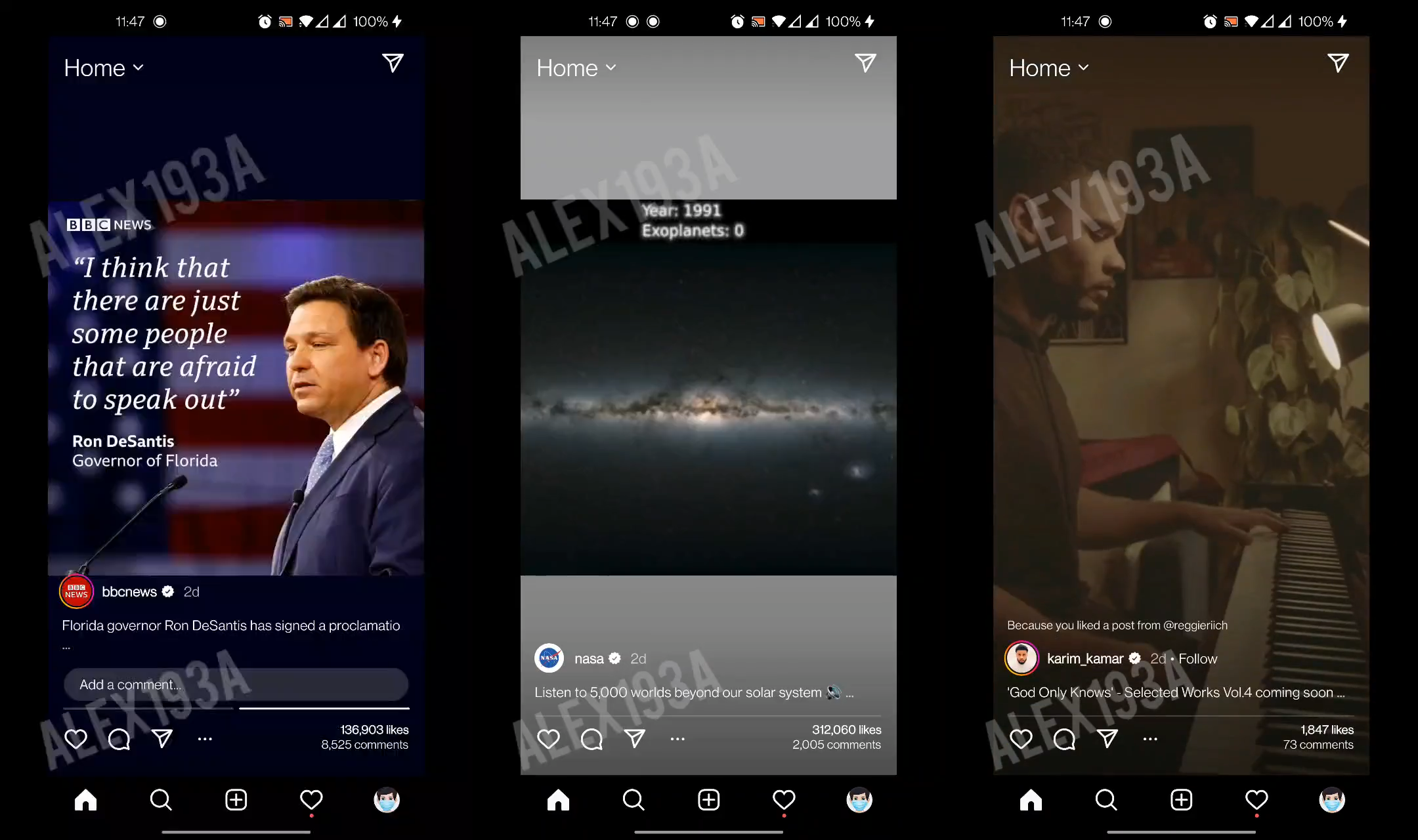 A look at Instagram’s upcoming fullscreen combination of Feed, Stories and Reels