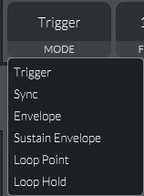 LFO modes allow your LFO to behave differently. 