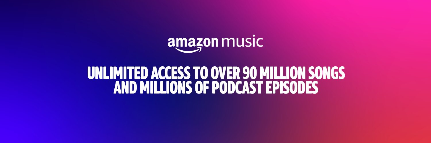 Amazon Music's Twitter banner