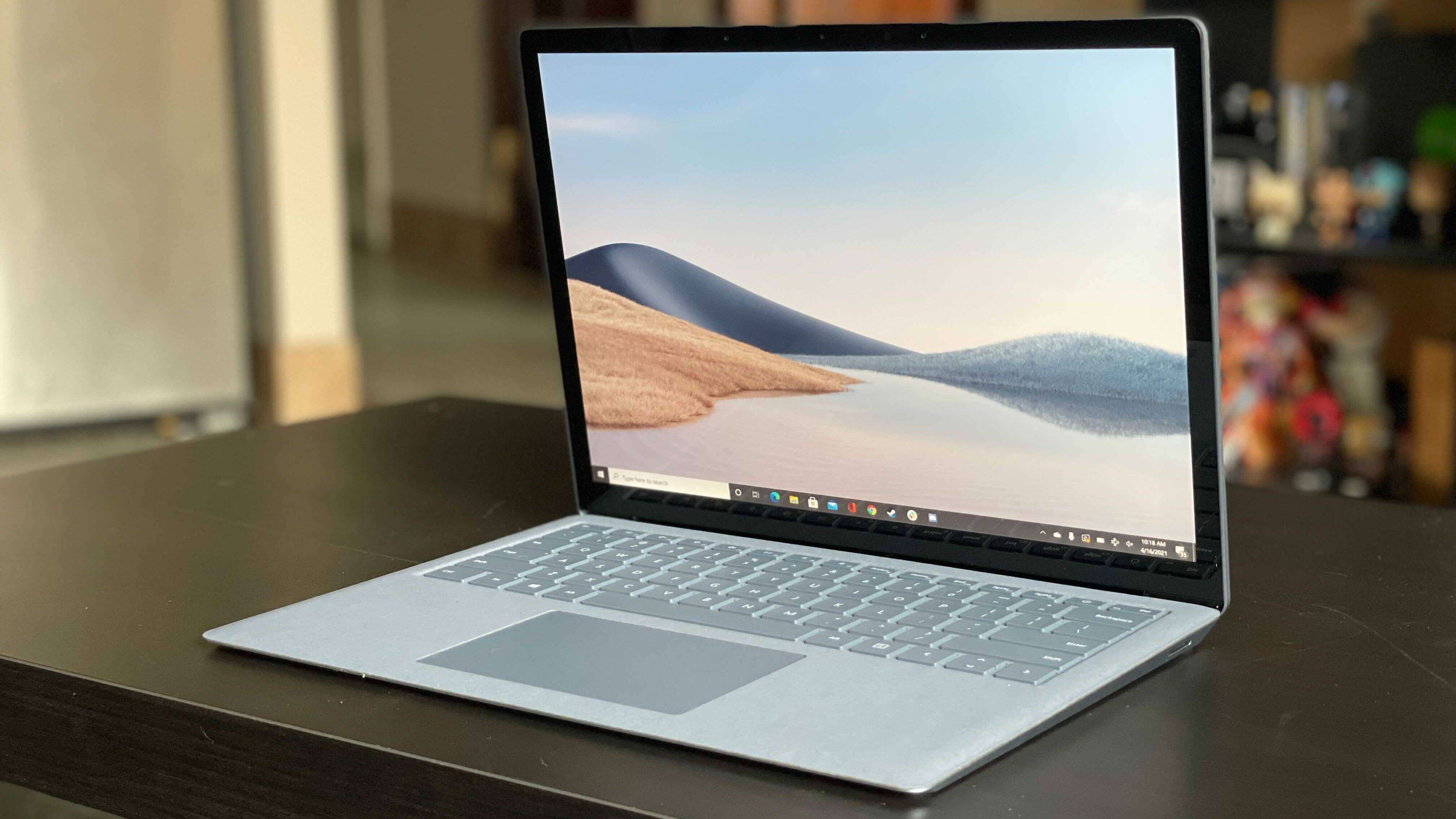 The Surface Laptop 4 is a slim laptop, so you can carry it around with you anywhere at anytime.