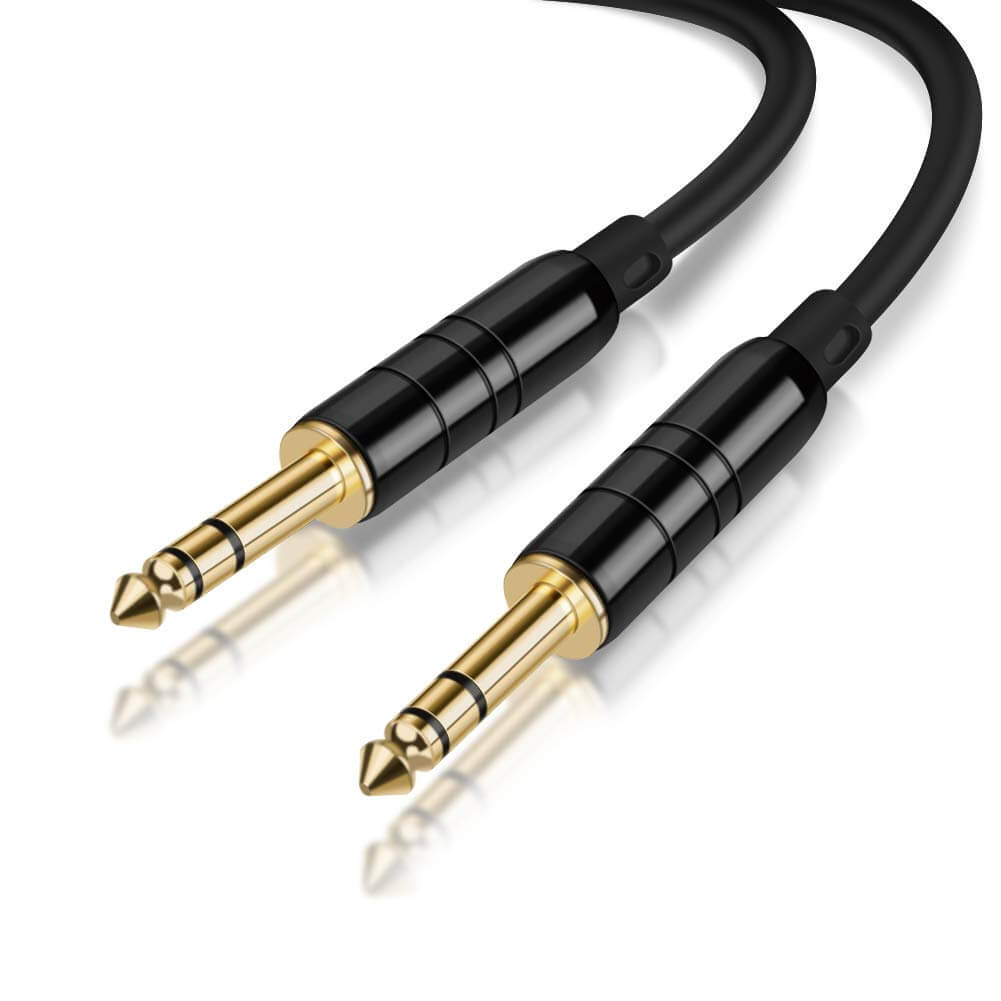 We can use TRS cables to transmit audio signal to studio monitors. additionally, we can use them to transmit signal from outboard gear to our audio interface.
